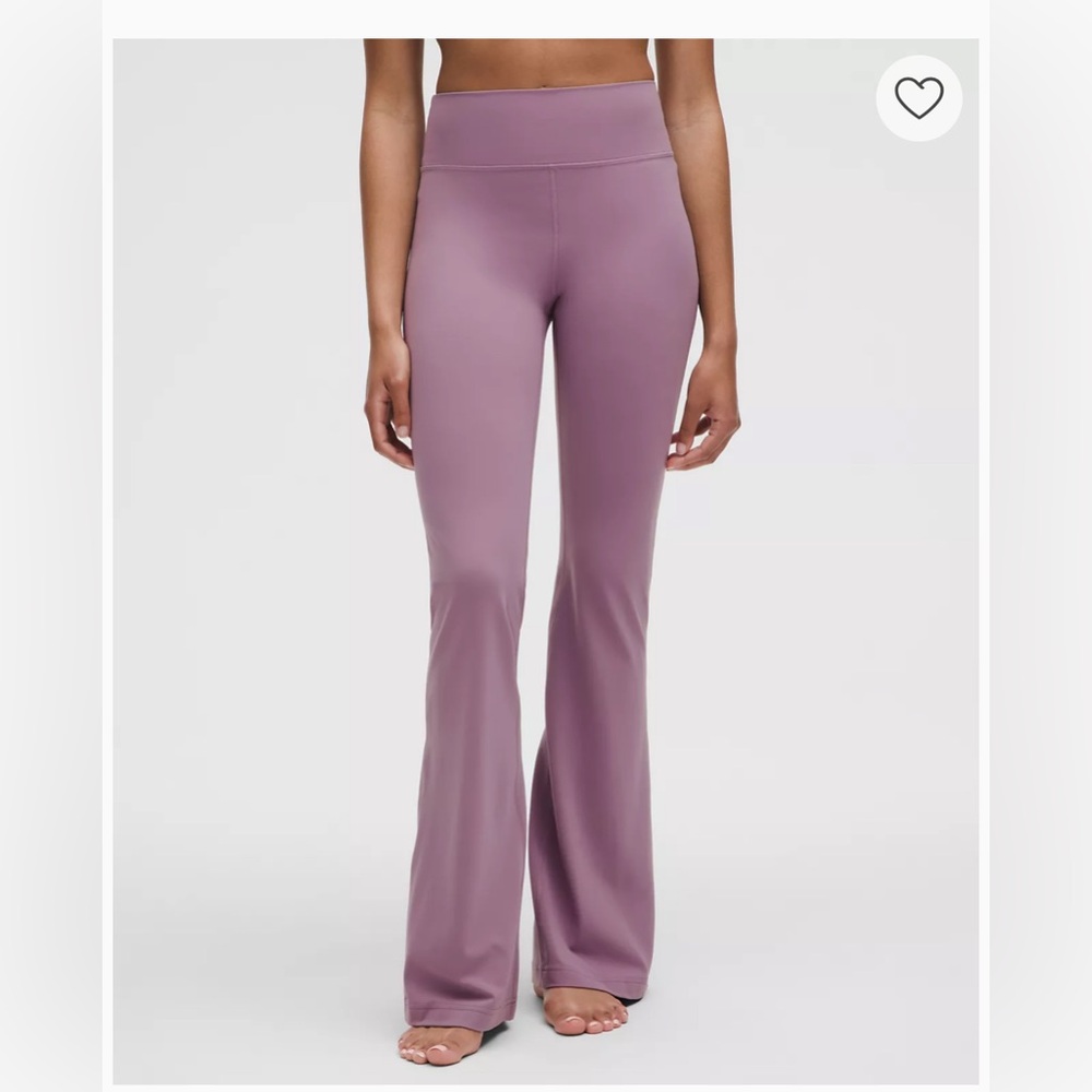 Women's High-Waisted Flare Pants - Purple